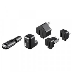 Petzl Chargeur 220V USB + adaptateur Allume cigare