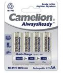 Pack 4 piles rechargeables Camelion LR06(AA) 2300mAh Ready to Use 