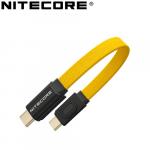 Câble de Charge Rapide Nitecore NLink10 60W/3A - USB-C vers USB-C - Design Magnétique - Ultra Compact
