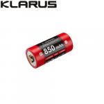 Batterie Klarus 16GT-85UR - 850mAh 3.7V protégée Li-ion, rechargeable en USB-C