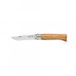 Opinel N°08 Tradition Luxe Inox  Couteau de poche pliant - Manche Olivier, Chêne ou Noyer - Lame 8.5 cm