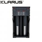 Chargeur Klarus K2 USB, 2 baies Powerbank Li-ion, Ni-MH, Ni-Cd et LiFePO4