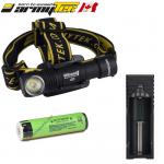 KIT TRAIL running - Lampe frontale Armytek Wizard Magnet XP-L 1120 Lumens WARM - rechargeable en USB