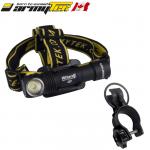 Kit lampe VTT vélo frontale Armytek Wizard Magnet XP-L 1250 Lumens rechargeable USB