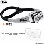 Pack Lampe Frontale Petzl SWIFT RL 900Lumens + 1 accu Swift RL 