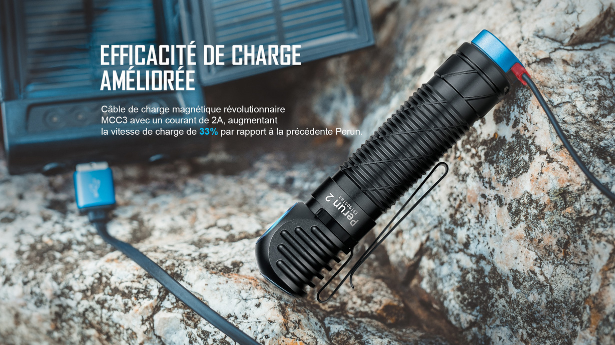 Olight Perun mini - Lampe frontale 1000 lumens