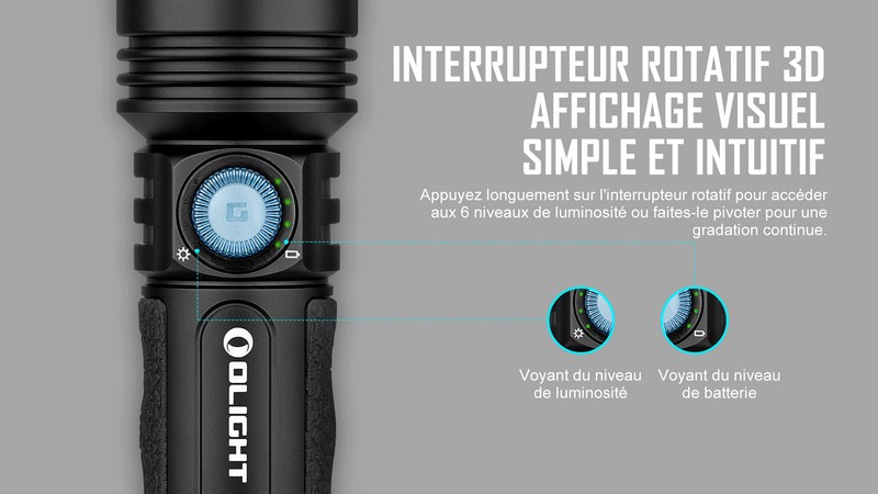 Olight Seeker 4  Lampe torche longue portée 3100 lumens - Olight