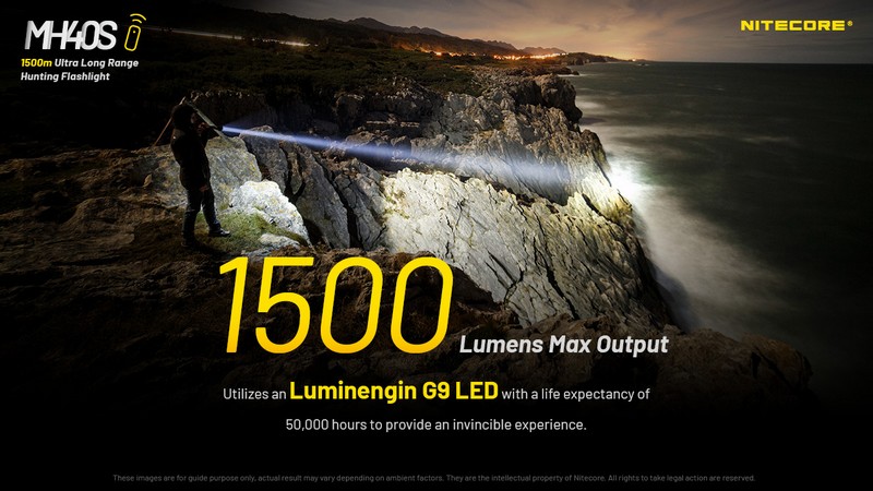 Lampe Torche Nitecore MH40GTR 1200Lumens - lampe torche de chasse