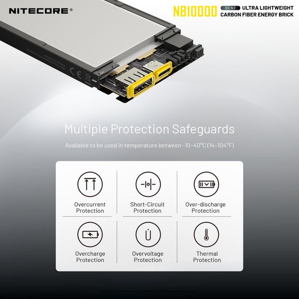 Power Bank Nitecore NB10000 GEN2 batterie externe 10 000mAh ecologeek4u