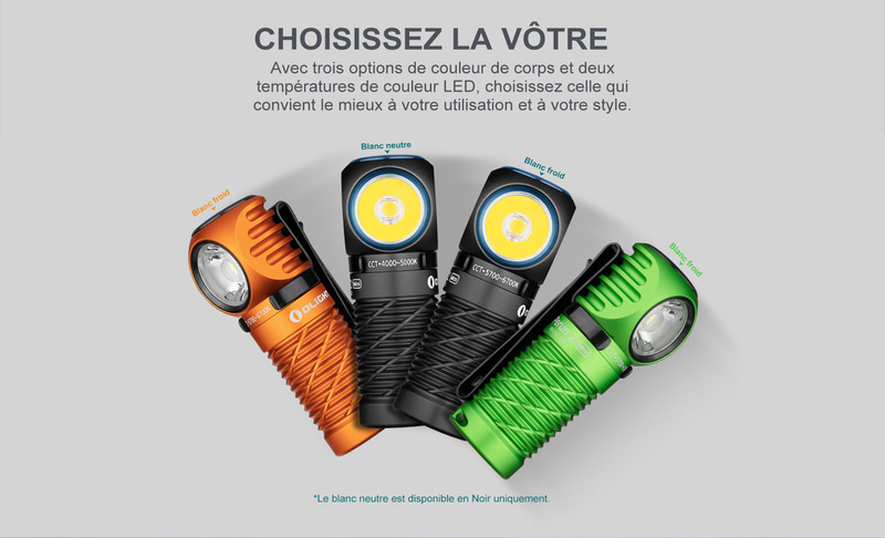 Perun 2 Lampe Frontale Puissante Rechargeable Orientable - Olight France