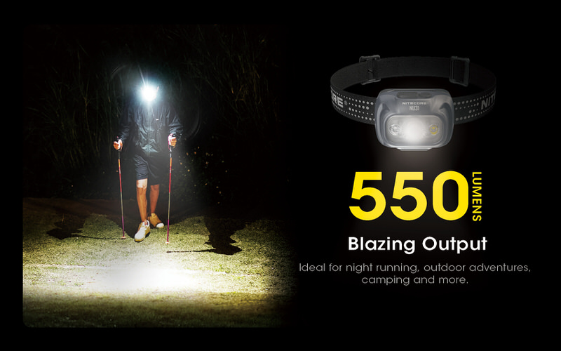 Lampe Frontale Nitecore NU25UL – 400 Lumens rechargeable + lumière