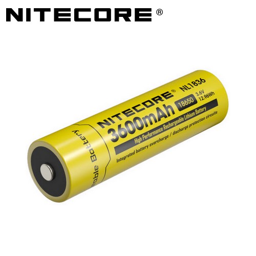 Batterie Nitecore NL1836R 18650 Rechargeable – 3600mAh 3.6V protégée  Li-ion- ecologeek4u