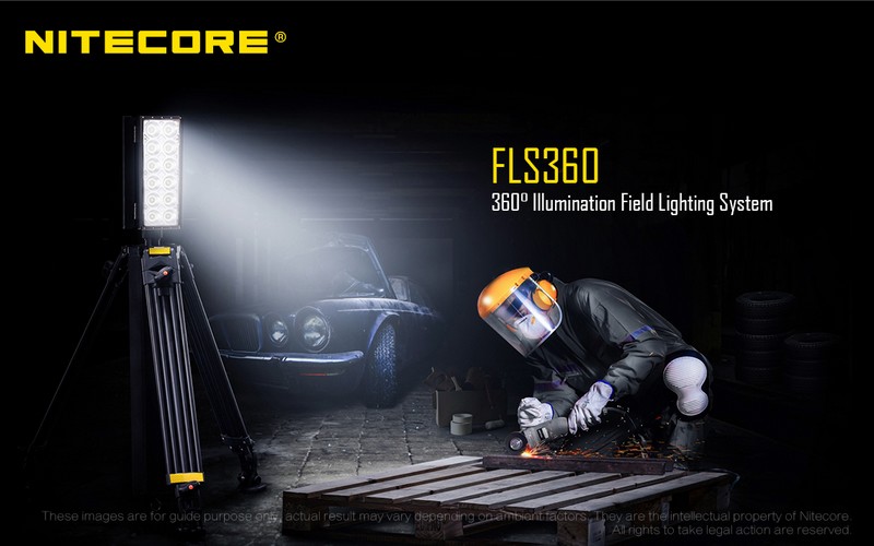 Projecteur de chantier grande zone Nitecore FLS360 – 22000 Lumens