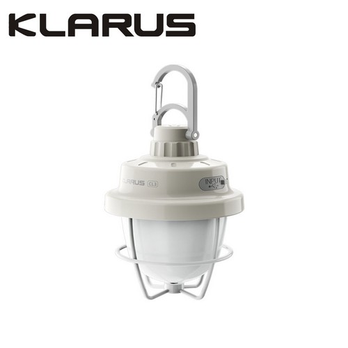 Lanterne de camping compacte sur batterie - Klarus CL3 Blanche – 280 Lumens – Rechargeable
