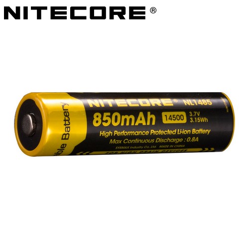 Batterie Nitecore NL1485 14500 - 850mAh 3.7V protégée Li-ion