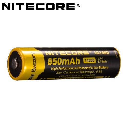 Nitecore 14500 - Batterie Li-Ion NL147 - 750mAh, 3.6V - 3.7V