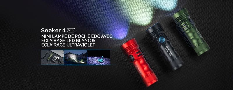 Olight Seeker 4  Lampe torche longue portée 3100 lumens - Olight