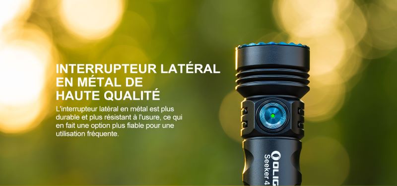 Lampe Torche Olight SEEKER 3 Pro Noir – 4200 Lumens