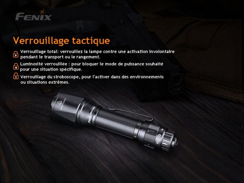 Lampe de poche tactique Fenix TK22 TAC - Torche 2800 lumens