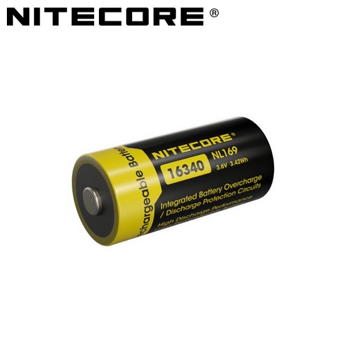 Batterie Nitecore NL169R rechargeable USB-C – 950mAh 3.6V protégée Li-ion -  RCR123