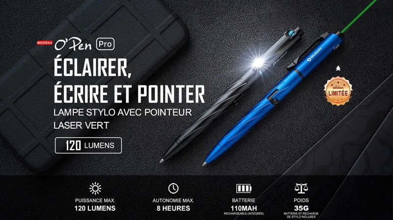 Mini Stylo Bille, noir, rechargeable - ONLINE Mini Portemonnaie