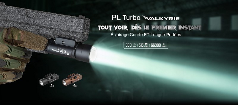 Lampe Tactique Olight Valkyrie PL-3 – 1300 Lumens - Lampe tactique mil –  NYCTALOPE