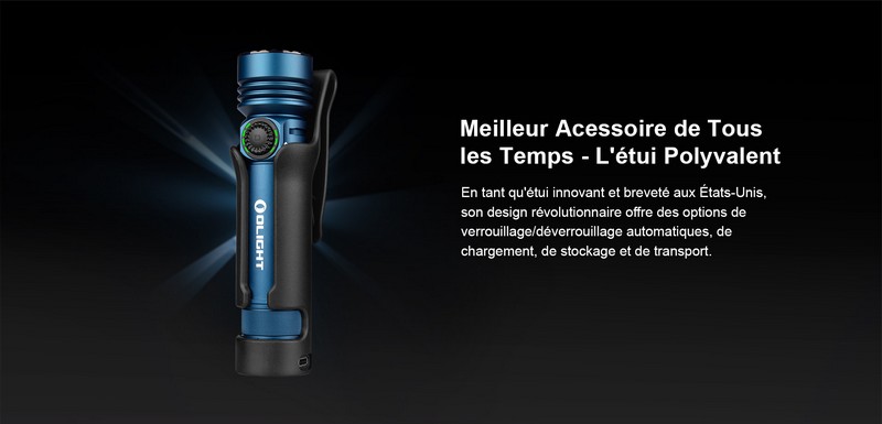 Lampe Torche Olight SEEKER 3 Pro Noir – 4200 Lumens