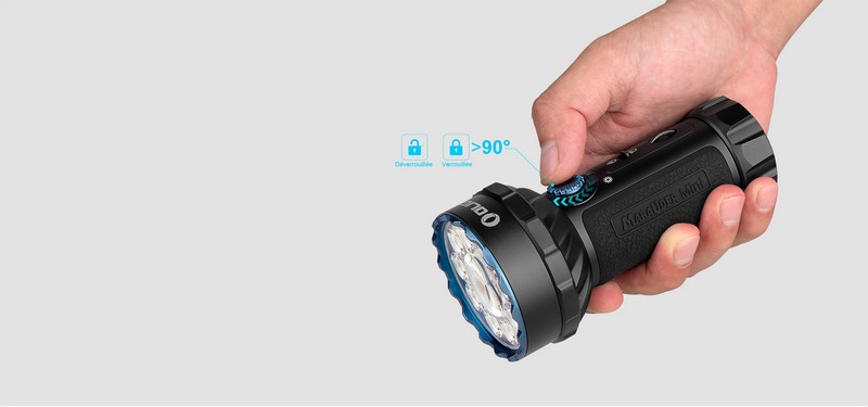 Olight Marauder Mini Noir Doré Stonewash - Lampe Torche Puissante