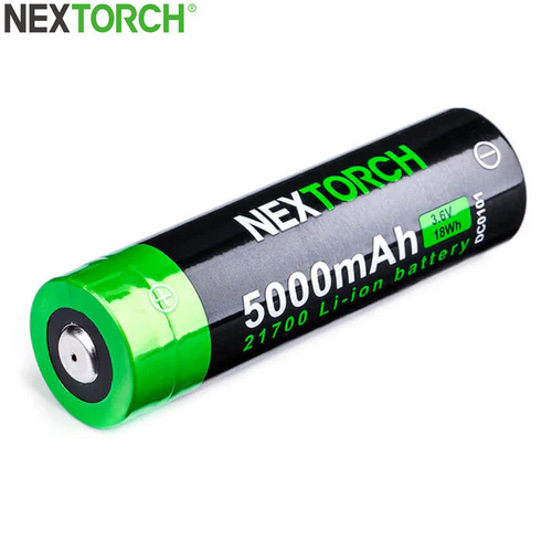 Batterie Nextorch 21700 - 5000mAh 3.6V protégée Li-ion USB-C