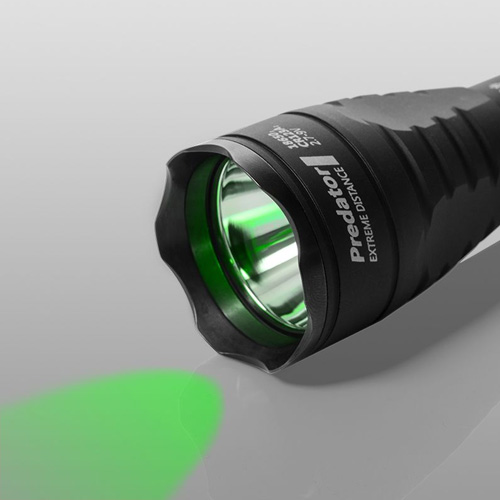 Lampe torche Armytek Predator Green - 200 Lumens en lumière verte