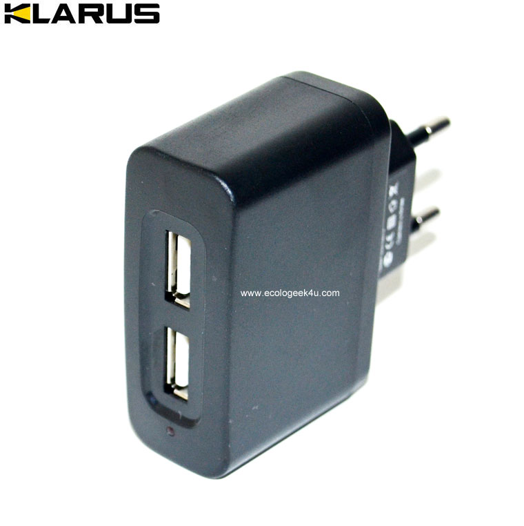 Chargeur secteur  Klarus 220V avec 2 sorties USB