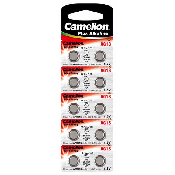 Piles Bouton Camelion AG3 - G3 - LR41 - 192 - SR41W - GP92A - 1.5V