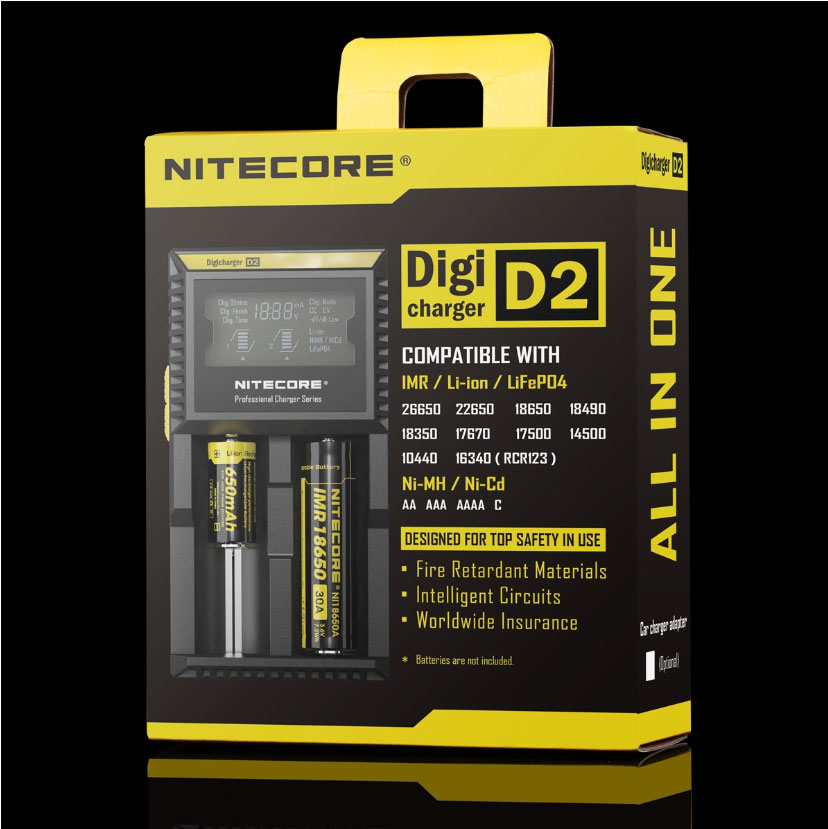 Chargeur d'accu NITECORE Intelli-Core Digi D2 sur www