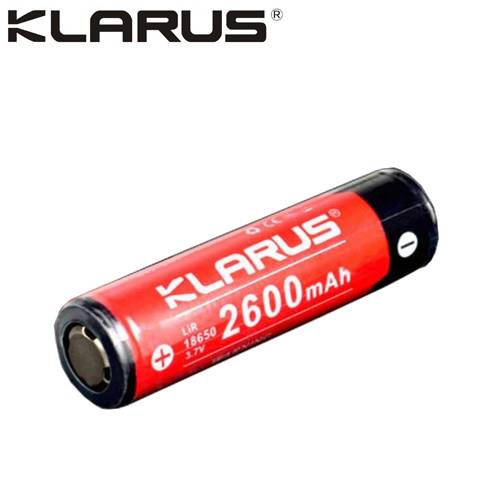 Batterie Klarus 18650 - 2600mAh 3.7V protégée Li-ion