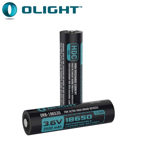 Batterie Olight HDC ORB 186S35 18650 HDC - 3500mAh 3.6V 10A
