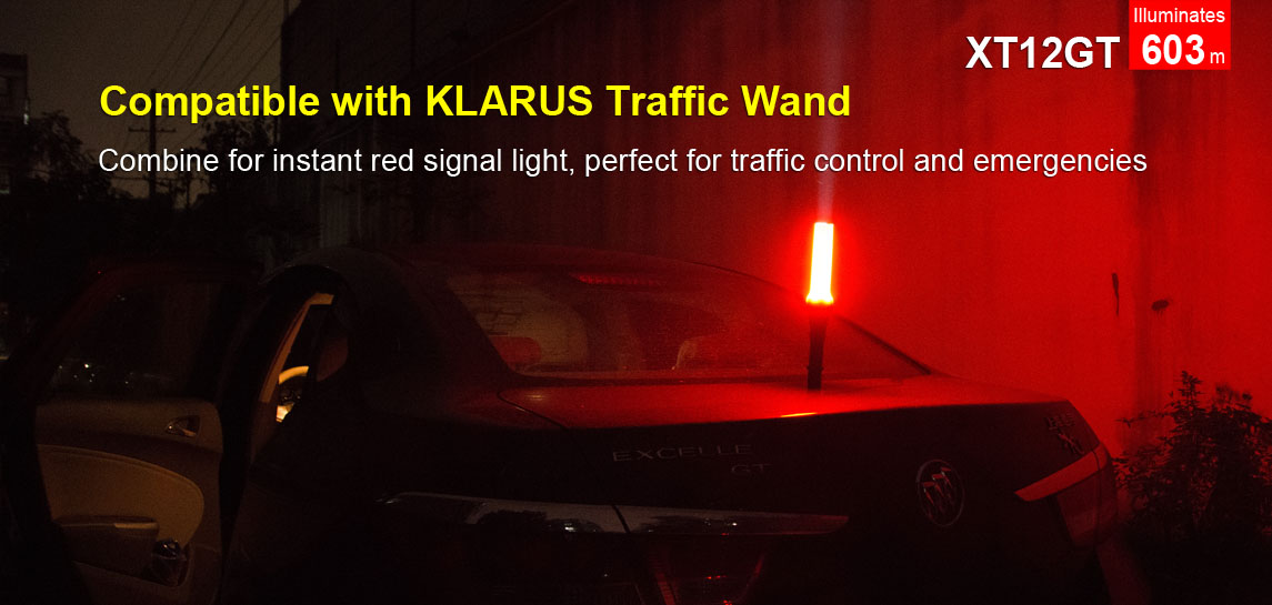 Lampe rechargeable tactique Klarus XT12GT longue portée