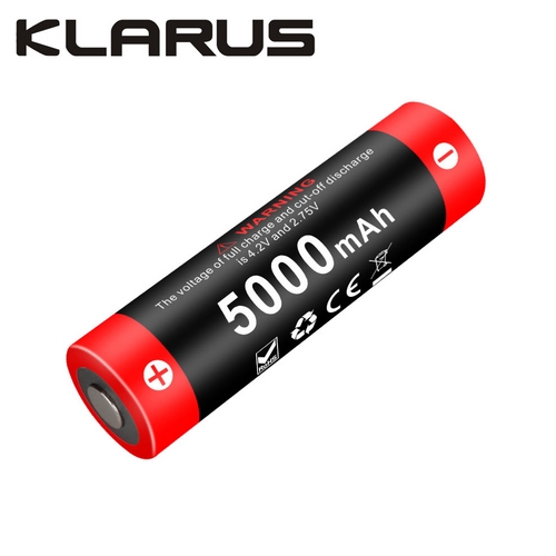 Batterie Klarus 21GT50 21700 5000mAh protégée 3.6V