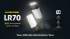 Lampe torche + Lanterne Nitecore LR70  3000 Lumens  Fonction PowerBank 10000mAh
