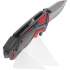 Couteau pliant tactique K25 19653 - Rouge/Noir - Lame 9,40 cm