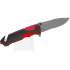 Couteau pliant tactique K25 19653 - Rouge/Noir - Lame 9,40 cm