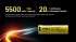 Batterie Nitecore NL2155HPR 5500mAh 3.6V li-ion protégée Haute Performance - port USB-C