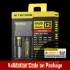 Chargeur Intellicharger NEW i2 Nitecore + 2 batteries 18650 3400mAh + câble allume cigare 