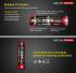 Batterie Klarus 18GT-36  18650 3600mAh protégée LiR pour lampe XT11GT, XT12S, XT2CR