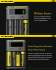 Chargeur Nitecore NEW i4 Nitecore + 2 ou 4 batteries 18650 3400 Nitecore + câble allume cigare