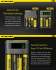 Chargeur Nitecore NEW i4 Nitecore + 2 ou 4 batteries 18650 3400 Nitecore + câble allume cigare