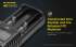 Chargeur Nitecore UM2 pour batteries li-ion, IMR, LiFePO4, Ni-MH, Ni-Cd