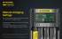 Chargeur Nitecore UM4  pour batteries li-ion, IMR, LiFePO4, Ni-MH, Ni-Cd