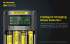 Chargeur Nitecore UM4  pour batteries li-ion, IMR, LiFePO4, Ni-MH, Ni-Cd