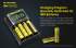 Chargeur Nitecore UM4  pour batteries li-ion, IMR, LiFePO4, Ni-MH, Ni-Cd