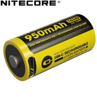 Batterie Nitecore NL169R 16340 rechargeable USB-C - 950mAh 3.6V protégée Li-ion